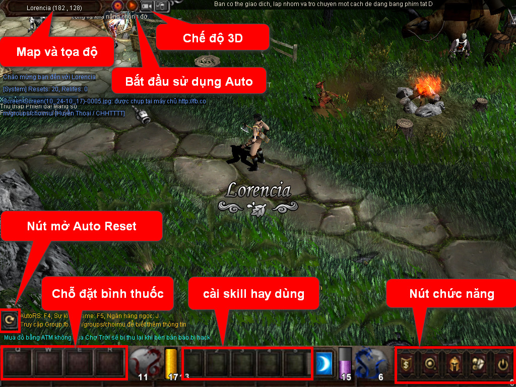 Chức năng chính của Game MU Thần Bí